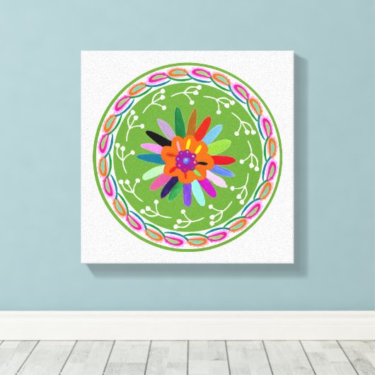 Toile Design Otomi moderne (Insitu (Plancher de Bois))