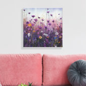 Toile Design paysager à fleurs violettes (Insitu(Salon))