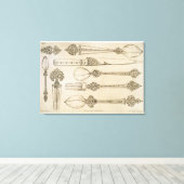 Toile Design persan pour la coutellerie d'argent ordinai (Insitu (Plancher de Bois))