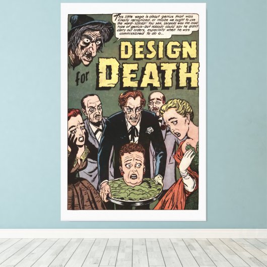 Toile Design pour le panneau de bandes dessinées Death V (Insitu (Plancher de Bois))