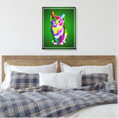 Toile Design prismatique Stylisé Kitten-32345 (Insitu(Chambre))