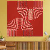 Toile Design rouge moderne (Insitu(Salon))