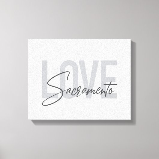 Toile Design simple, cool et moderne de Love Sacramento (Recto)
