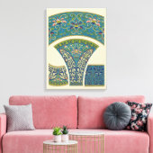 Toile Designs orientaux bleus avec facettes souriantes (Insitu(Salon))