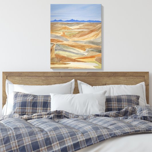 Toile Desolles Régions Aquarelle Ligne Imprimer (Insitu(Chambre))