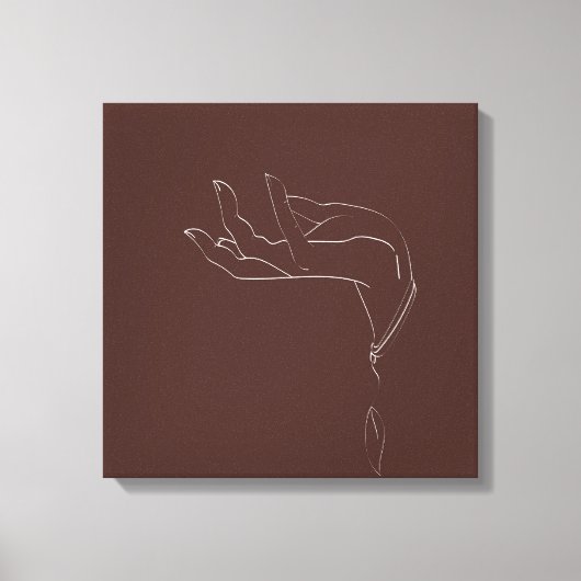 Toile Dessin à la main ligne de conception (Recto)