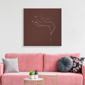 Toile Dessin à la main ligne de conception (Insitu(Salon))
