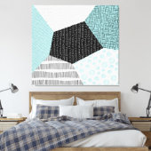 Toile Dessin Abstrait à main levée : Arrière - plan arti (Insitu(Chambre))