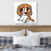 Toile dessin animé beagle rouge blanc (Insitu(Chambre))