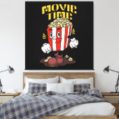 Toile Dessin Animé Mascotte Popcorn (Insitu(Chambre))