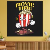 Toile Dessin Animé Mascotte Popcorn (Insitu(Salon))