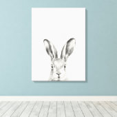 Toile Dessin au crayon de lapin (Insitu (Plancher de Bois))