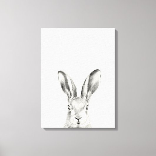 Toile Dessin au crayon de lapin (Recto)