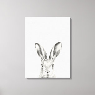 Toile Dessin au crayon de lapin