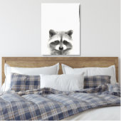 Toile Dessin au crayon Raccoon (Insitu(Chambre))