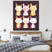 Toile Dessin coloré Fox (Insitu(Chambre))