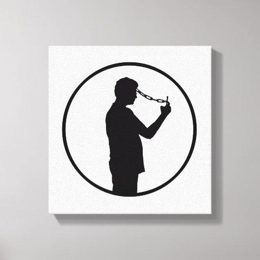 Toile Dessin Concept de dépendance aux téléphones portab (Recto)