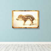 Toile Dessin d'animal JEUNE MARCASSIN (Insitu (Plancher de Bois))