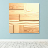 Toile Dessin de bois géométrique sur sable (Insitu (Plancher de Bois))