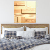 Toile Dessin de bois géométrique sur sable (Insitu(Chambre))