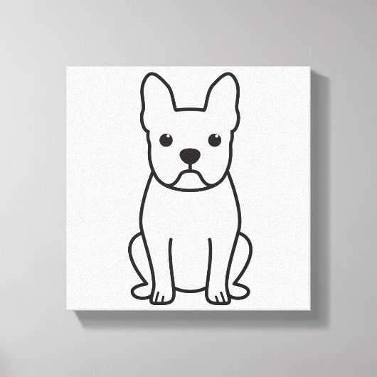 Toile Dessin de Boston Terrier Dog (Recto)
