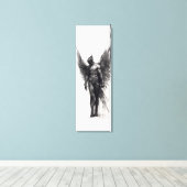 Toile Dessin de charbon humain (Insitu (Plancher de Bois))