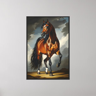 Toile Dessin de cheval arabe
