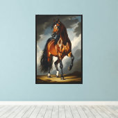 Toile Dessin de cheval arabe (Insitu (Plancher de Bois))