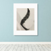 Toile Dessin de cheveux réaliste (Insitu (Plancher de Bois))