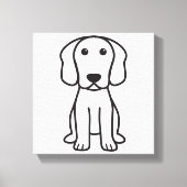Toile Dessin de chien beagle (Recto)