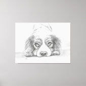 Toile Dessin de Chien Chien Chien Mignonne (Recto)