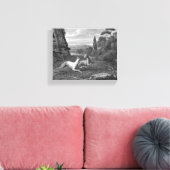 Toile Dessin de Chien Greyhounds italien (Insitu(Salon))