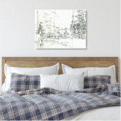 Toile Dessin de conception aérienne des aiguilles spatia (Insitu(Chambre))