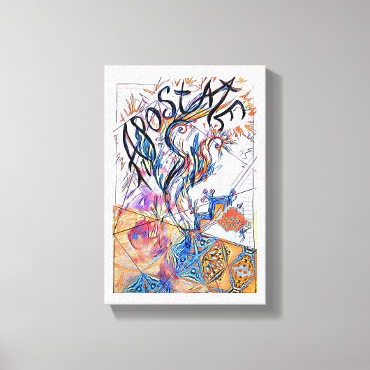 Toile Dessin de Doodle gratuit coloré Apostate (Recto)