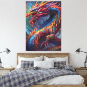 Toile Dessin de dragon coloré Imprimer (Insitu(Chambre))