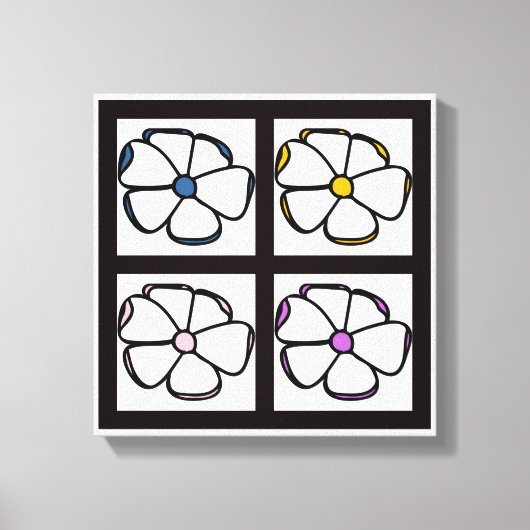 Toile Dessin de fleurs (Recto)