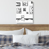 Toile Dessin de la meilleure ligne de chien par Willowca (Insitu(Chambre))