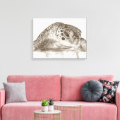 Toile Dessin de la tortue verte (Insitu(Salon))
