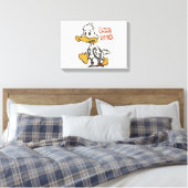 Toile Dessin de Lame Canard | choisir la couleur arrière (Insitu(Chambre))
