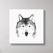 Toile Dessin de loup, Graphite (Recto)