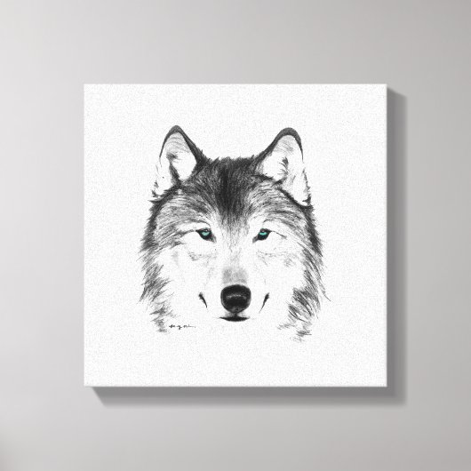 Toile Dessin de loup, Graphite (Recto)