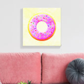 Toile Dessin De Mignonne Donut Avec Des Saupoudrages (Insitu(Salon))