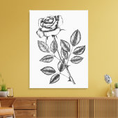 Toile Dessin de rose 2 (Insitu(Salon))