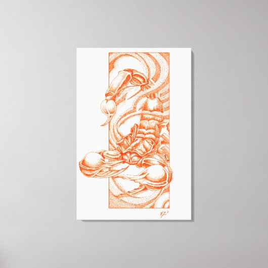 Toile Dessin de scropion (Recto)