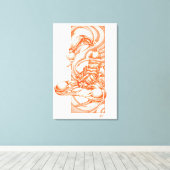 Toile Dessin de scropion (Insitu (Plancher de Bois))