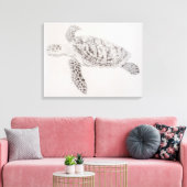 Toile Dessin de tortue de mer côtière (Insitu(Salon))