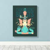 Toile Dessin Des Bêtes Fantastiques Émergent De Suitcase (Insitu (Plancher de Bois))