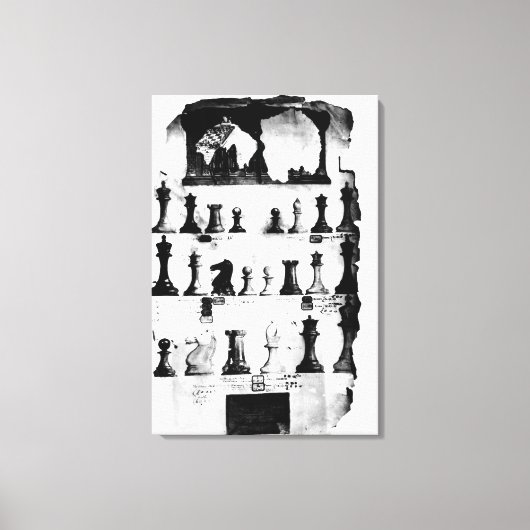 Toile Dessin des Chessmen de Staunton (Recto)
