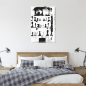 Toile Dessin des Chessmen de Staunton (Insitu(Chambre))