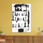 Toile Dessin des Chessmen de Staunton (Insitu(Salon))